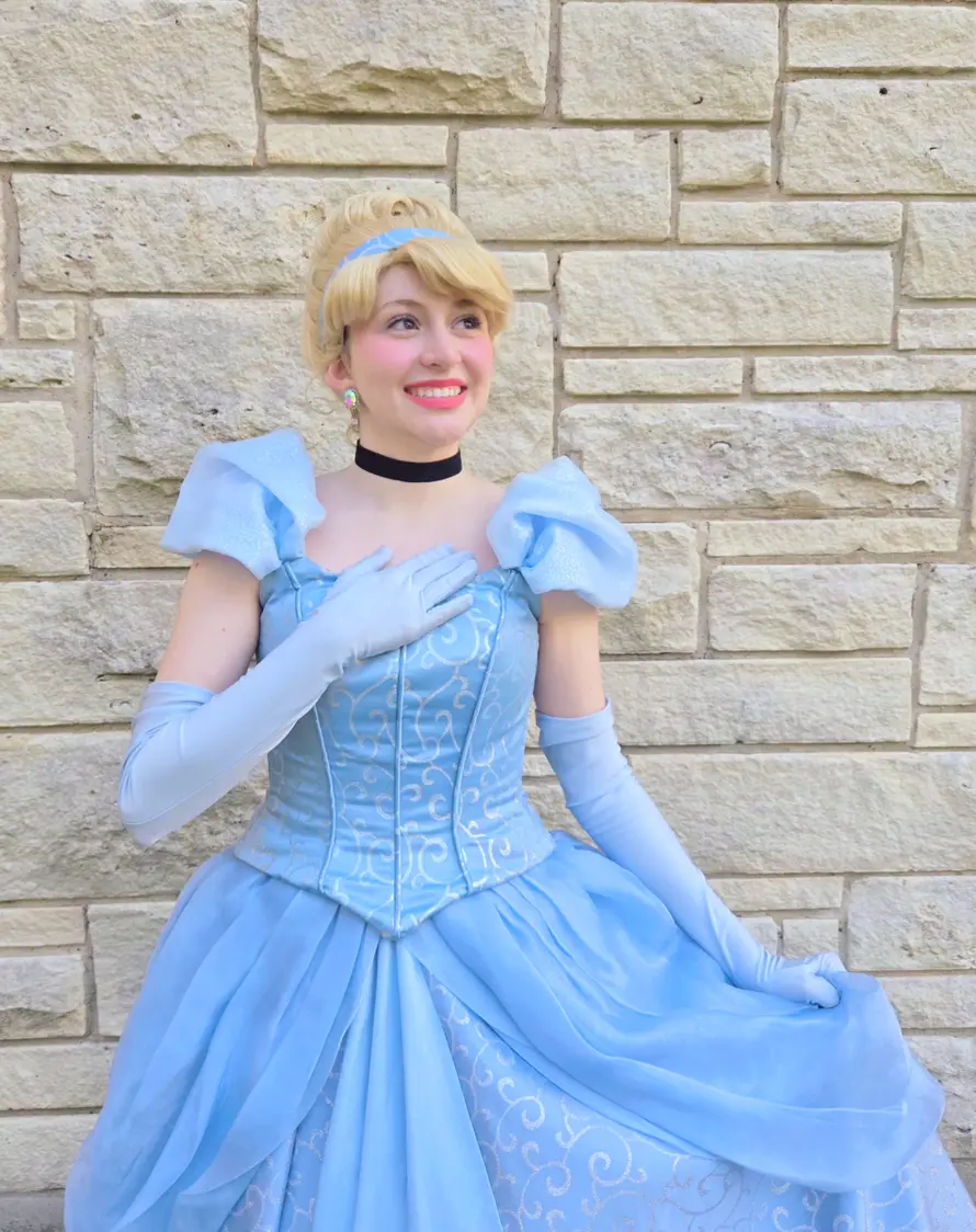 Cinderella posing for the camera